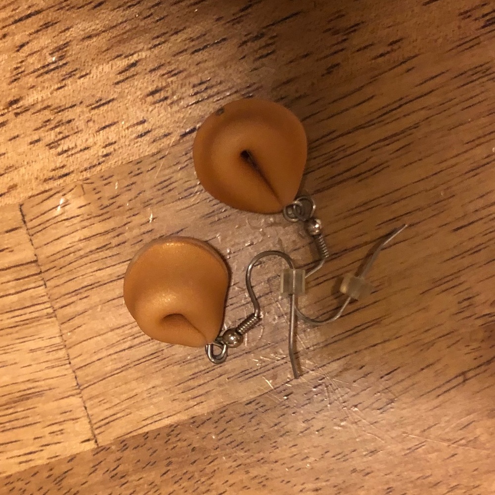 Fortune cookie earrings